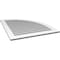 Ekena Millwork Quarter Round Top Right Surface Mount PVC Gable Vent w/ 3-1/2"W x 1"P Standard Frame, 34"W x 42"H GVPQR34X4201SF - alternate 2